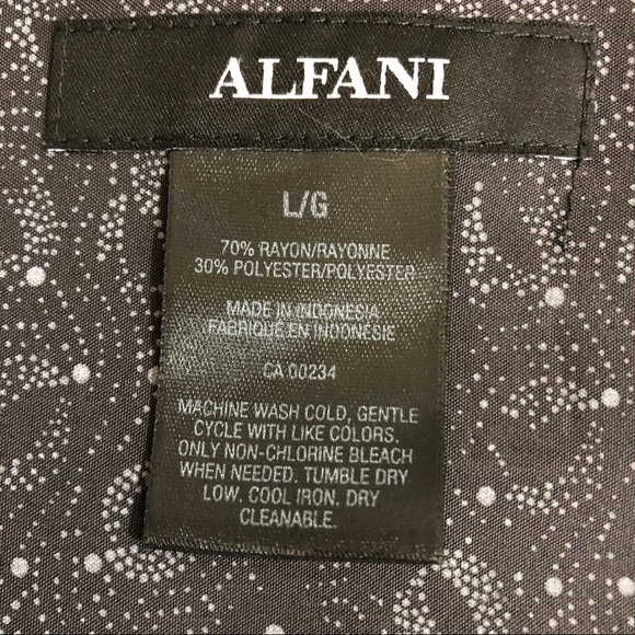 Alfani men’s gray short sleeve shirt size Large - Picture 7 of 8